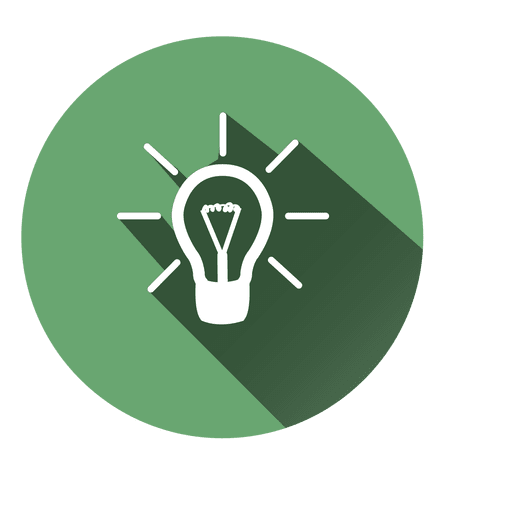 Idea Bulb Circle Icon