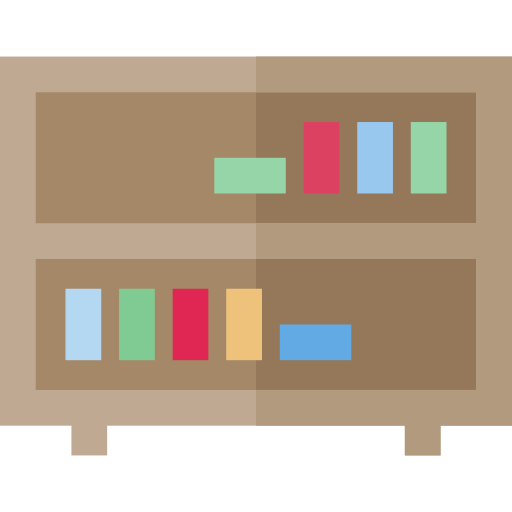Furniture And Household Bookcase Icon