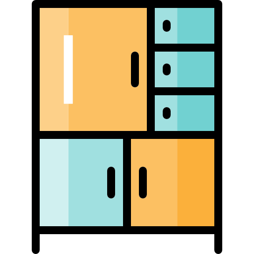 Library, Bookshelves, Shelves, Bookcase Icon