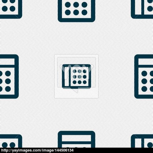 Calculator Sign Icon Bookkeeping Symbol Seamless Abstract