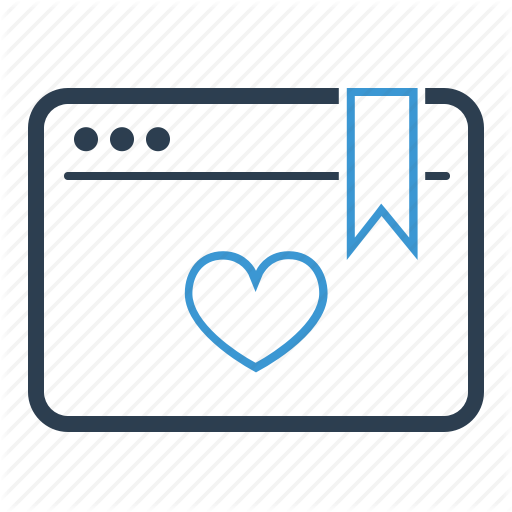 Bookmark, Browser, Heart, Webpage Icon