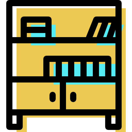 Bookshelf, Furniture Icon Free Of Color Furniture Icons