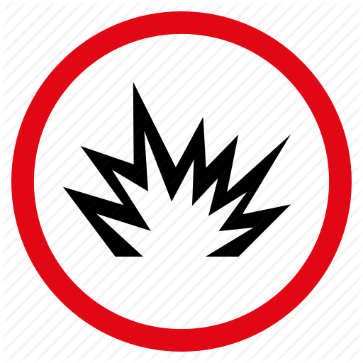 Attack, Bomb, Boom, Burst, Danger, Explode, Explosion Icon