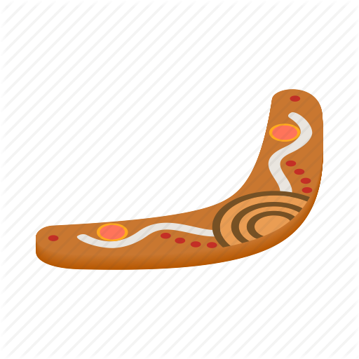 Aboriginal, Australia, Australian, Boomerang, Isometric, Vectior