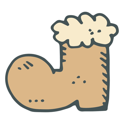 Boot Hand Drawn Cartoon Icon