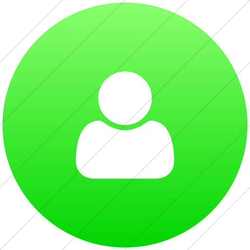 Flat Circle White On Ios Neon Green Gradient Bootstrap