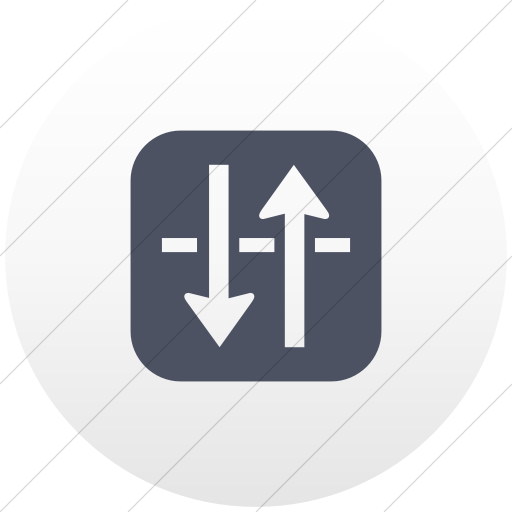 Flat Circle Blue Gray On White Gradient Ocha