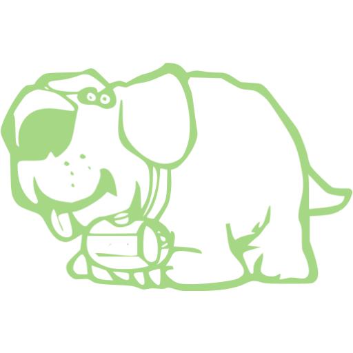 Guacamole Green Dog Icon