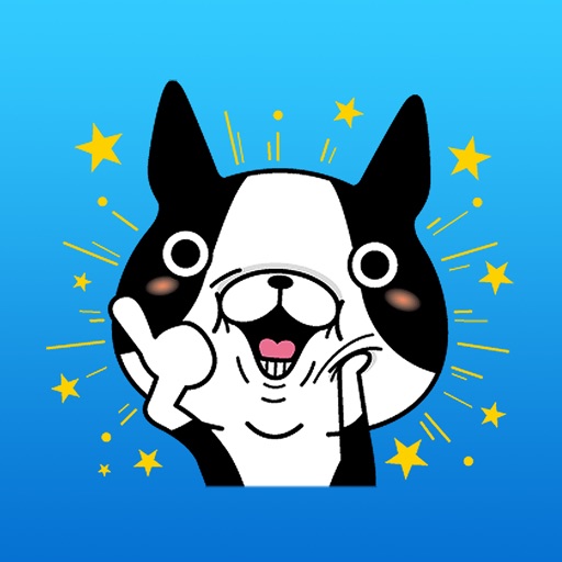 Milu The Boston Terrier Imessage Stickers