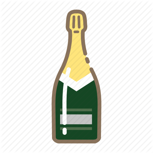 Bottle, Champagne Icon