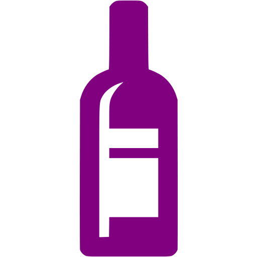 Purple Wine Bottle Icon