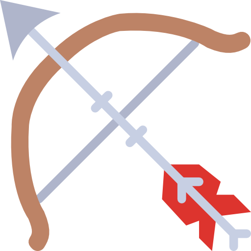 Bow And Arrow Icon Medieval Smashicons