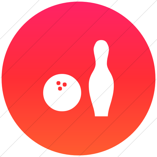 Flat Circle White On Ios Orange Gradient Classica