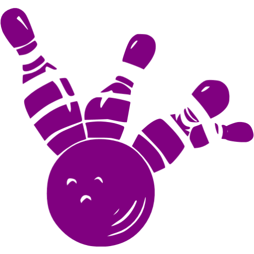 Purple Bowling Icon