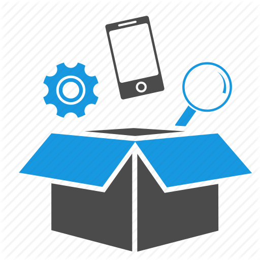 App Store, Applications, Apps, Box, Ecommerce, Gear, Magnifier