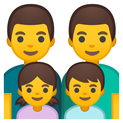 Family Man Man Girl Boy Icon Noto Emoji People Family Love