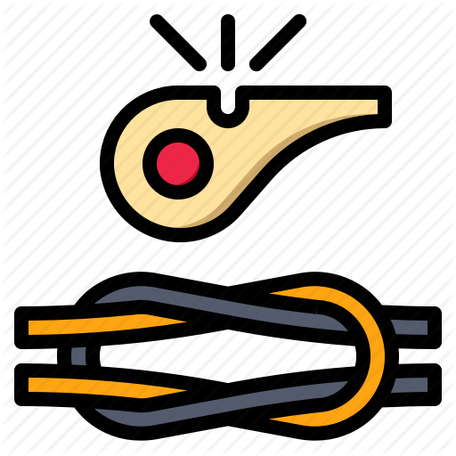 Binding, Boy, Rope, Scout, Whistle Icon