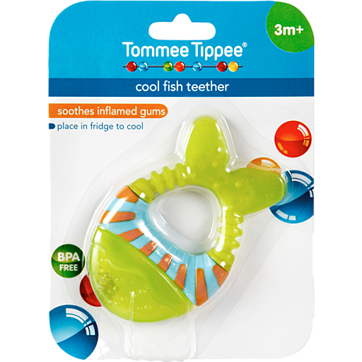 Tommee Tippee Teether Cool Fish Shape Bpa Free Single
