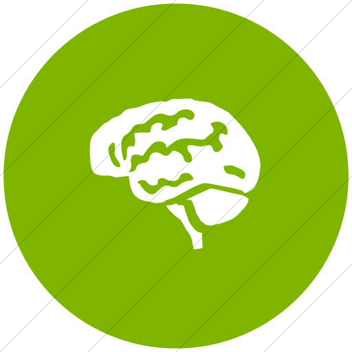 Flat Circle White On Green Classica Bran