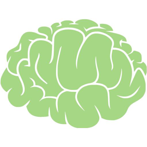 Guacamole Green Brain Icon