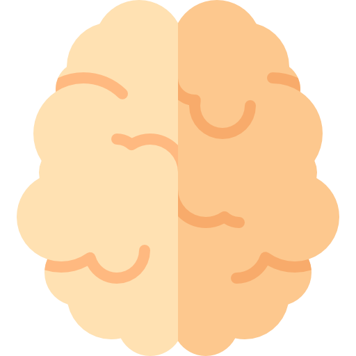 Brain, Brain Anterior, Body Organ Icon