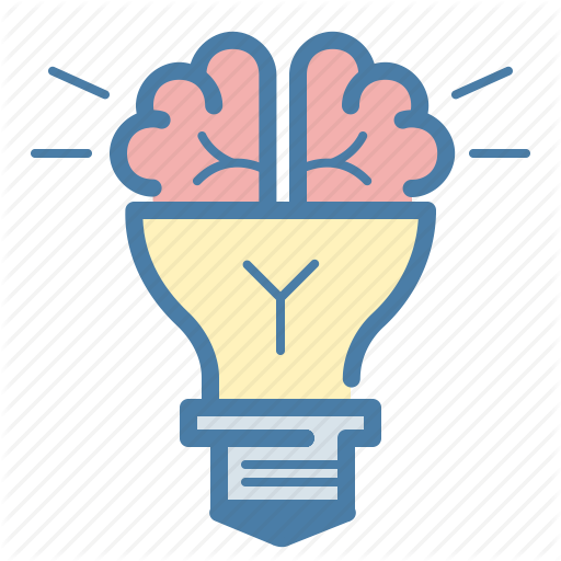 Brain, Bulb, Creativity, Idea Icon