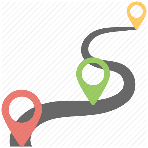 Maps Navigation Steps Graphic