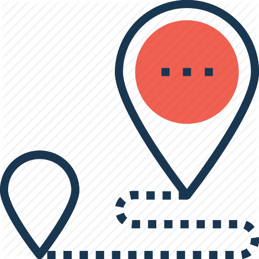 Branch Office, Distance, Location Pins, Location Pointers, Travel