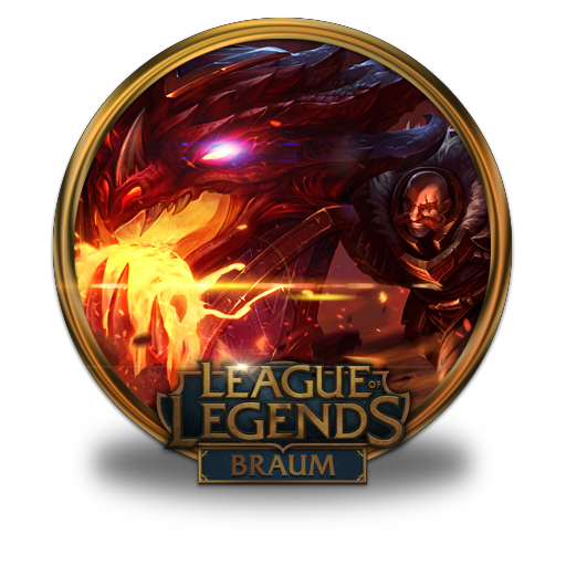 Braum, Dragonslayer Icon Free Of League Of Legends Gold Border Icons