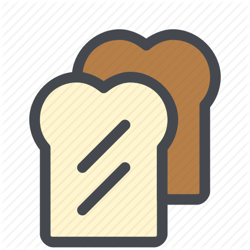 Bread, Food, Loaf, Slice Icon