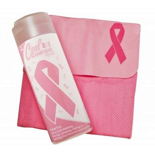Breast Cancer Pink Ribbon Cooling Towel