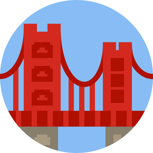 Golden Gate Bridge Icon Monuments Smashicons