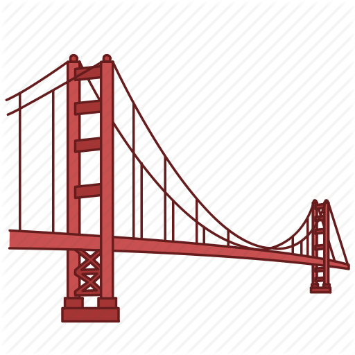 Architecture, Bridge, Gate, Golden, Landmark, Travel, Wonder Icon