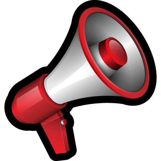 Broadcast, Announce, Megaphone, Message Icon