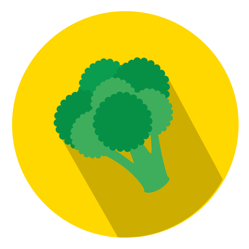 Broccoli Flat Circle Icon