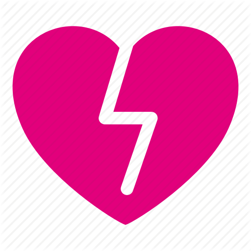 Broken Heart, Heart, Love, Loving, Romantic, Valentines Icon