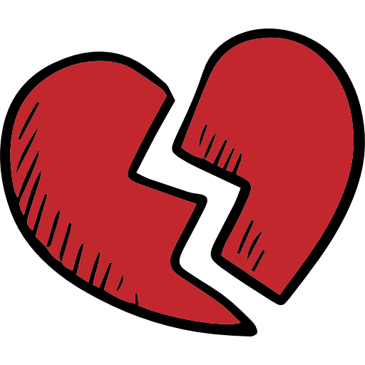 Broken Heart Icon at GetDrawings | Free download