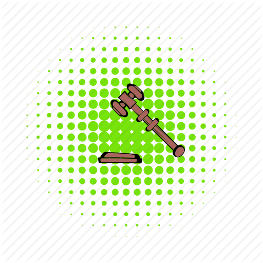 Comics, Crime, Gavel, Judge, Judgment, Justice, Law Icon