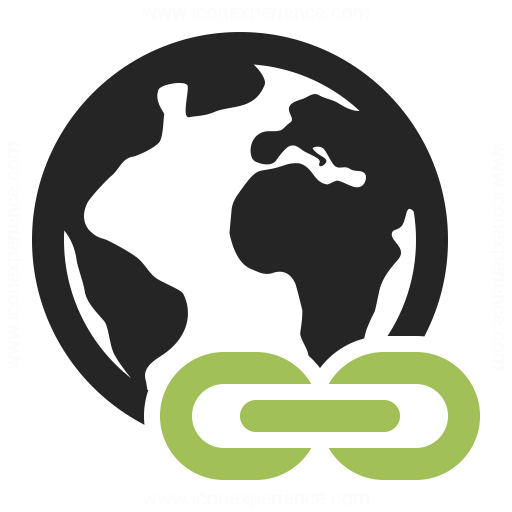 Earth Link Icon Iconexperience