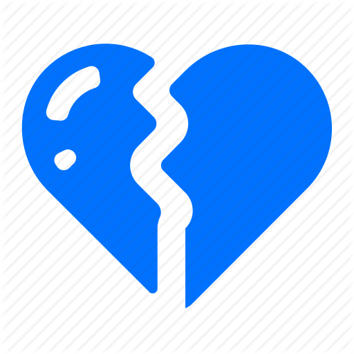 Broken Heart Clipart Icon