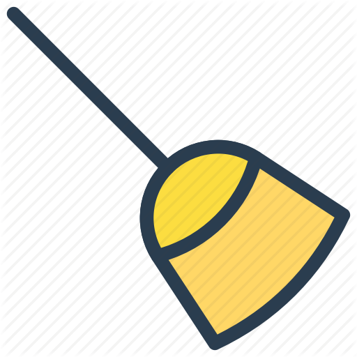 Broom, Brush, Mop, Witch Icon