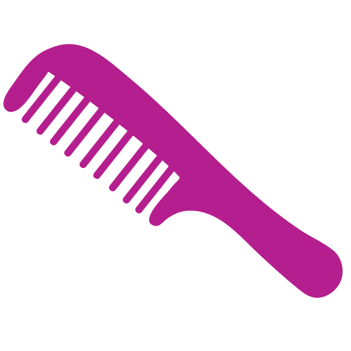 Smooth Teeth Hair Brush Icon