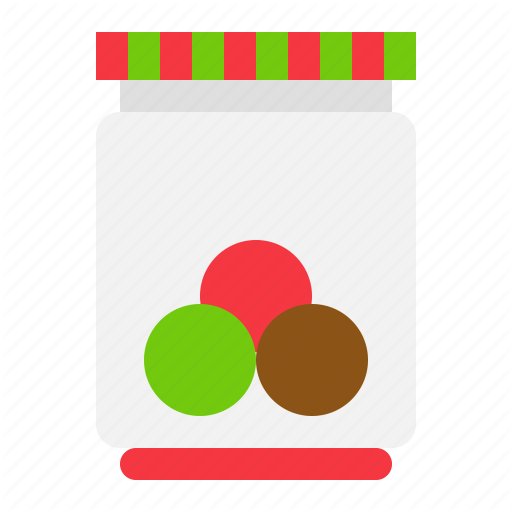 Bottle, Bubble Gum, Candy, Christmas, Sweets Icon