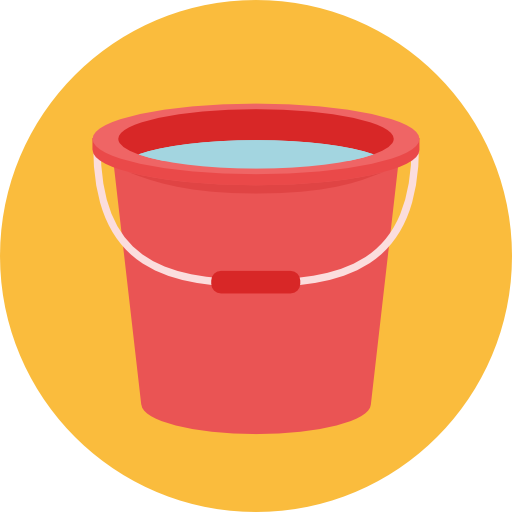Miscellaneous, Bucket, Water, Wash, Washing Icon