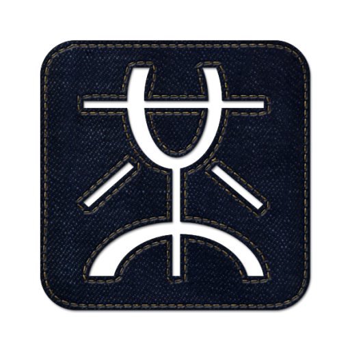 Mister Wong Square Icon Blue Jeans Social Media Iconset