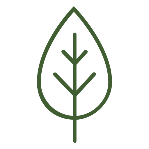 Flat Leaf Icon