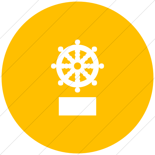Flat Circle White On Yellow Ocha Humanitarians