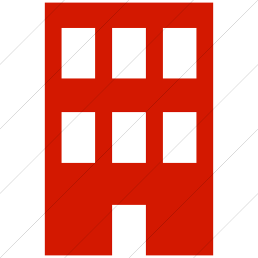 Simple Red Ocha Humanitarians Infrastructure Building Icon