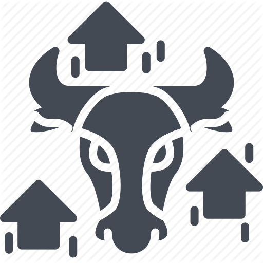 Bull, Business, Forex, Solid, Trading, Trend Icon
