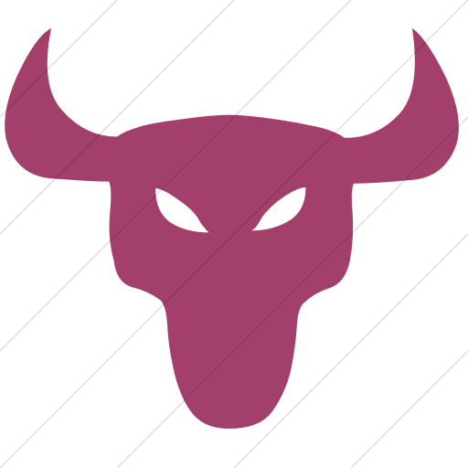Simple Pink Animals Bull Icon